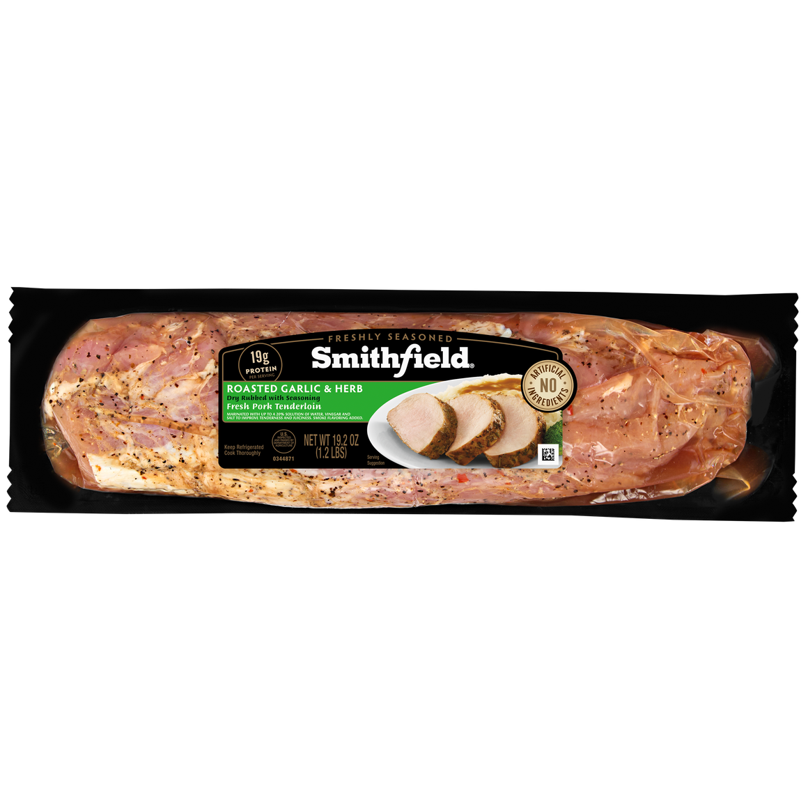 Roasted Garlic & Herb Marinated Fresh Pork Tenderloin | Smithfield
